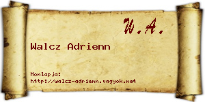 Walcz Adrienn névjegykártya